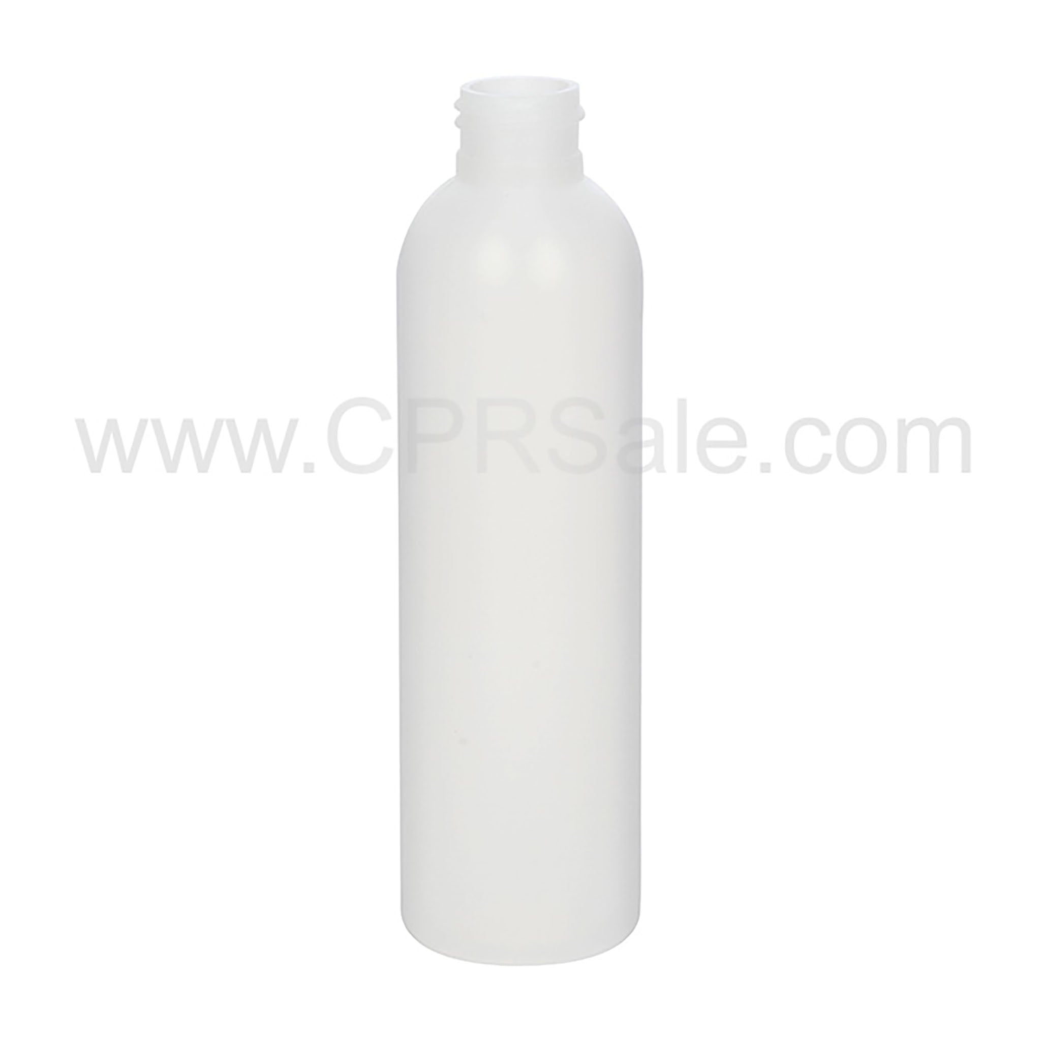 Plastic Bottle, HDPE, Imperial Round, Natural, 6oz 24/410