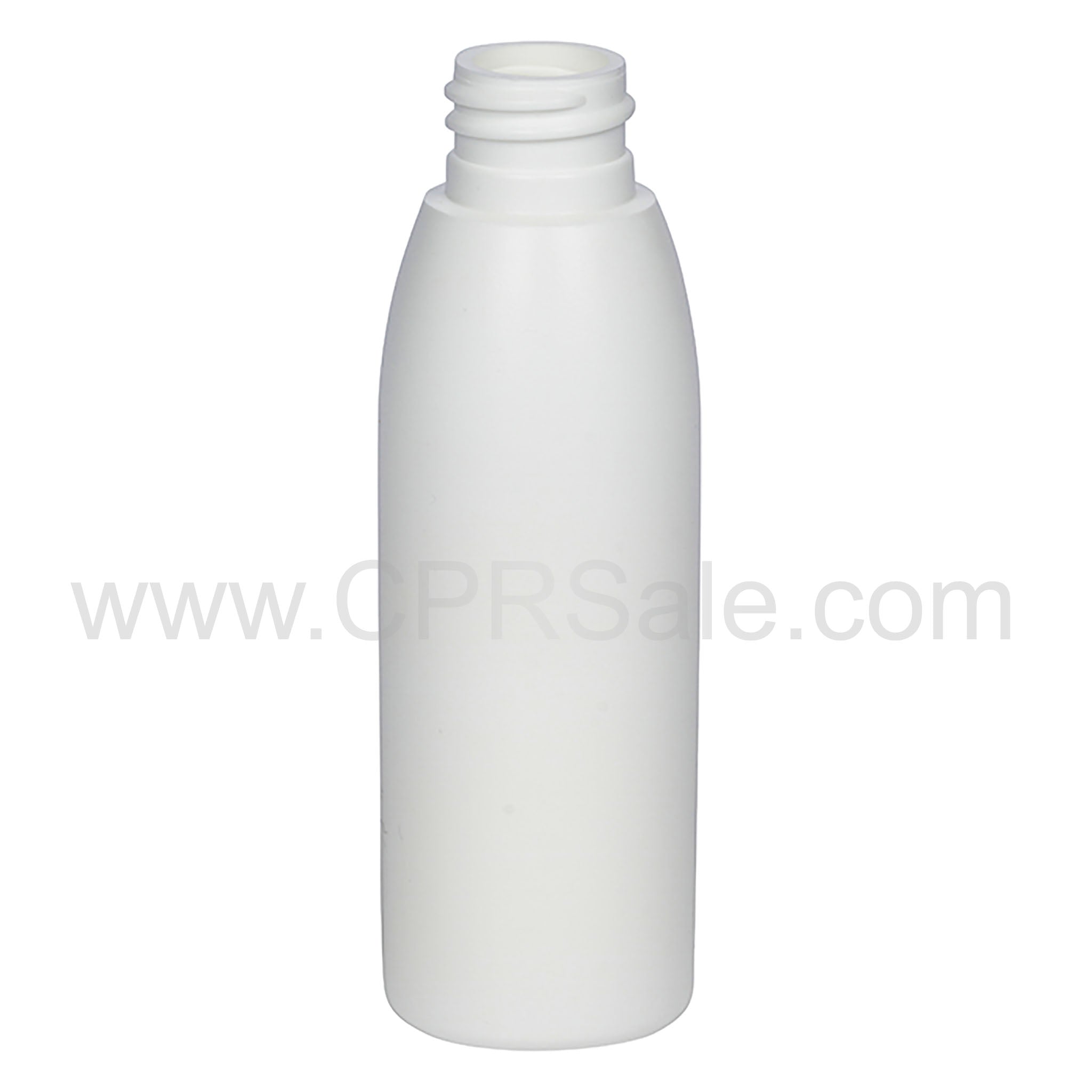 Plastic Bottle, HDPE, Evolution, White, 2oz