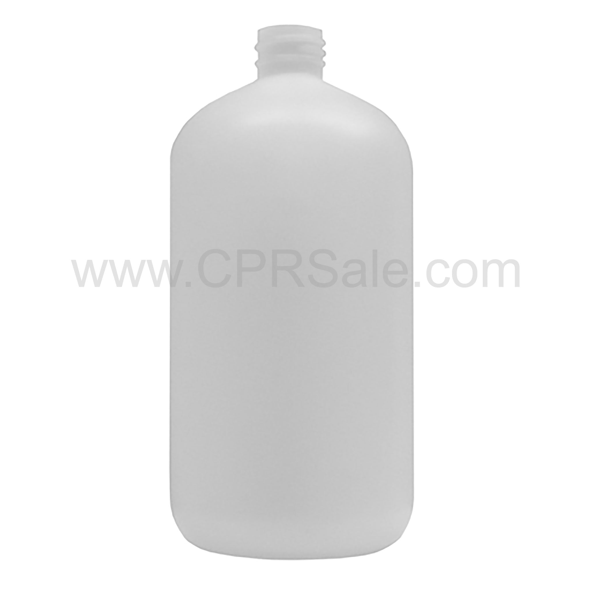 Plastic Bottle, HDPE, Boston Round, Natural, 32oz