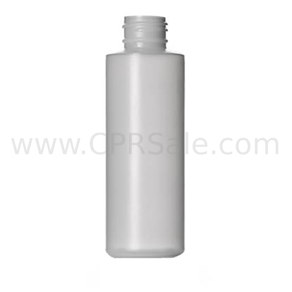 Plastic Bottle, HDPE, Cylinder, Natural, 4oz