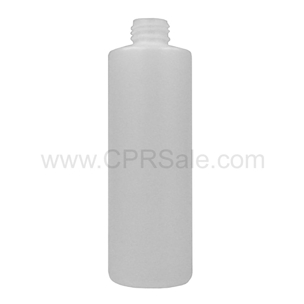 Plastic Bottle, HDPE, Cylinder, Natural, 12oz
