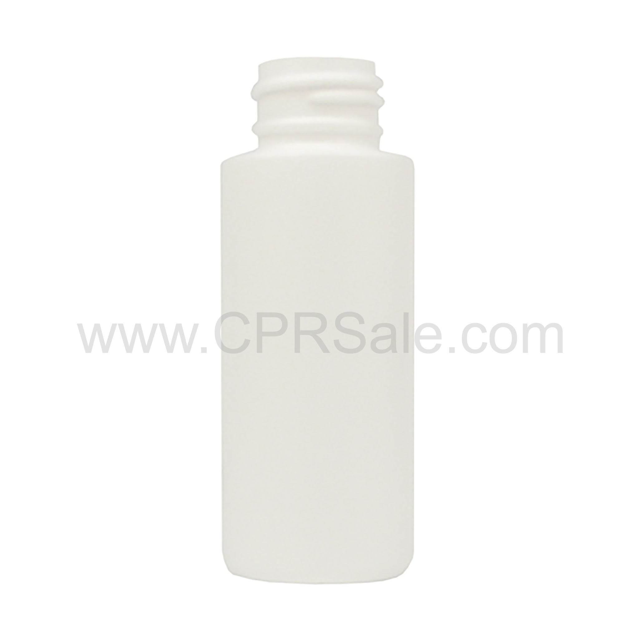 Plastic Bottle, HDPE, Cylinder, White, 2oz