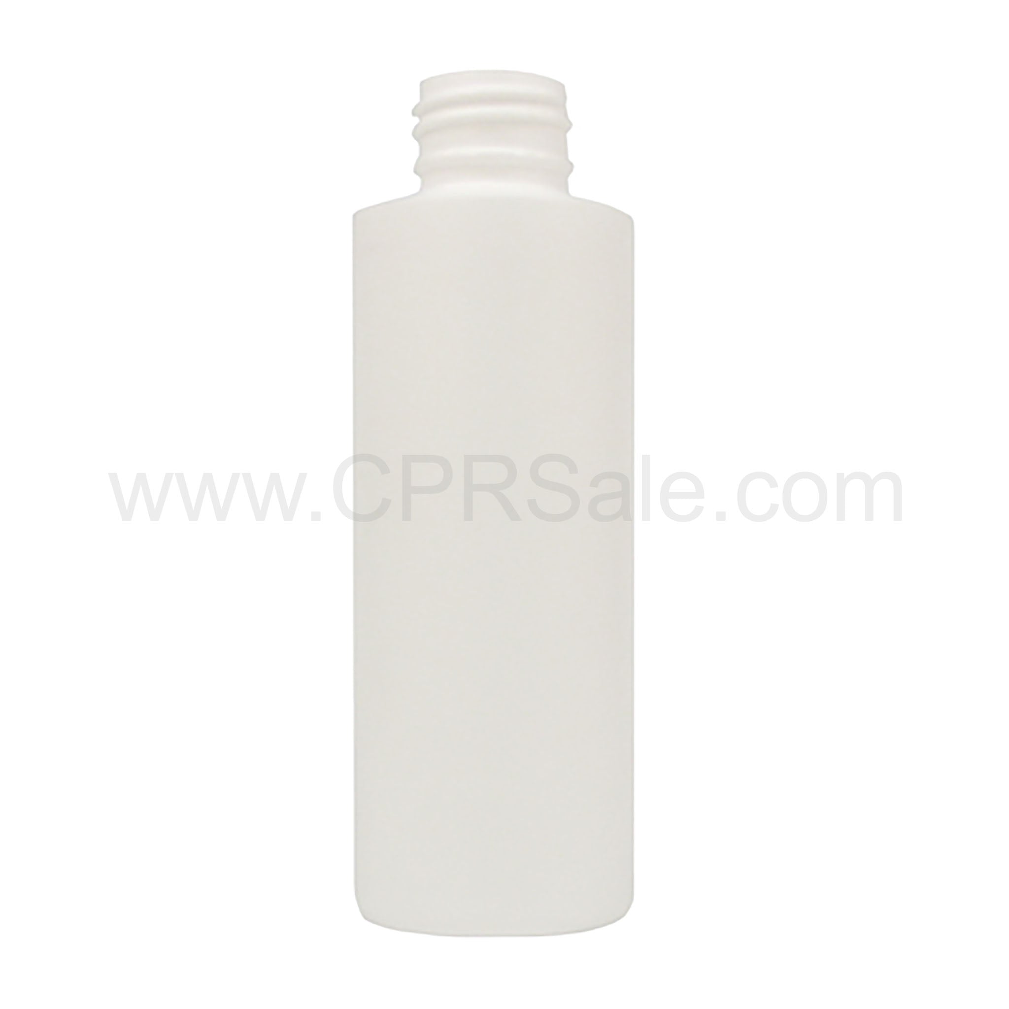 Plastic Bottle, HDPE, Cylinder, White, 4oz