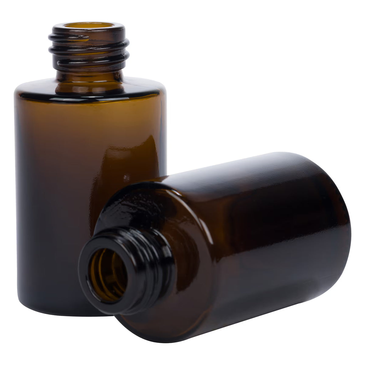 30ml (1 oz.) Amber Cylinder Glass, Dark Tincture Bottle, 20-400