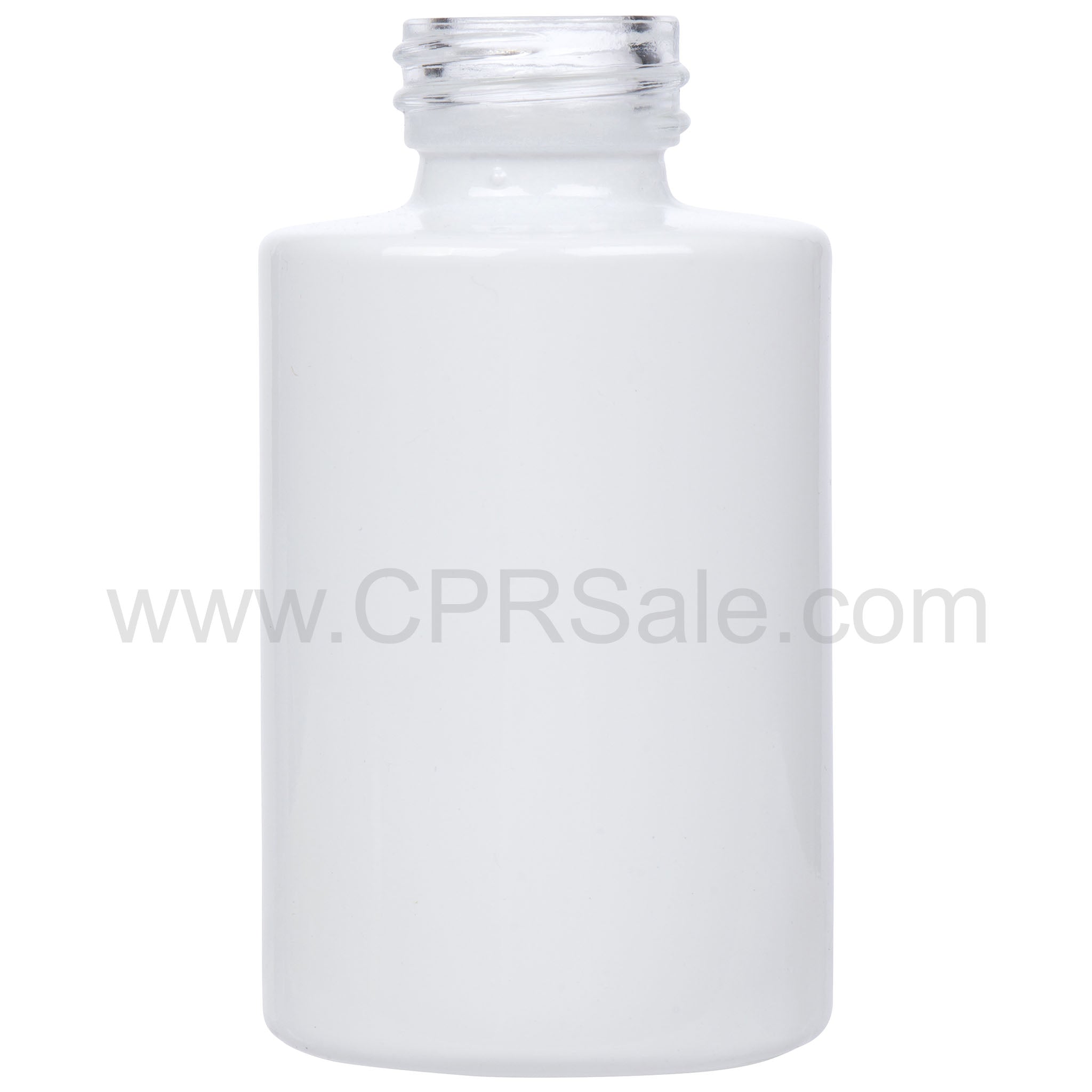 30ml (1 oz.) White Cylinder Glass Tincture Bottle, 20-400