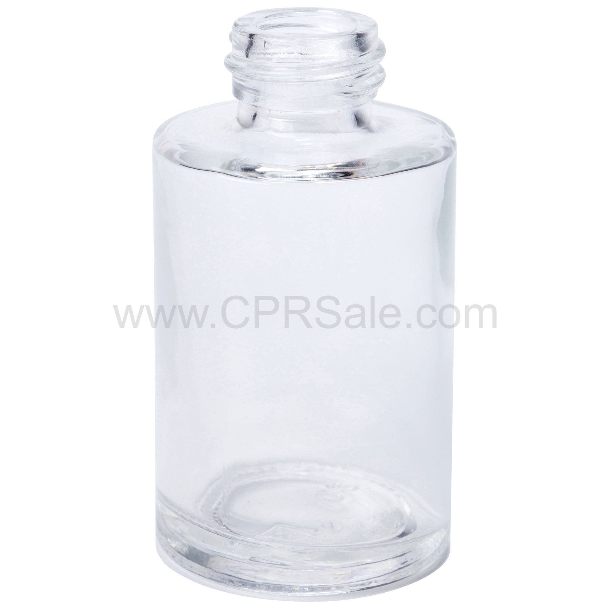 30ml (1 oz.) Clear (Flint), Cylinder Glass Tincture Bottle, 20-400