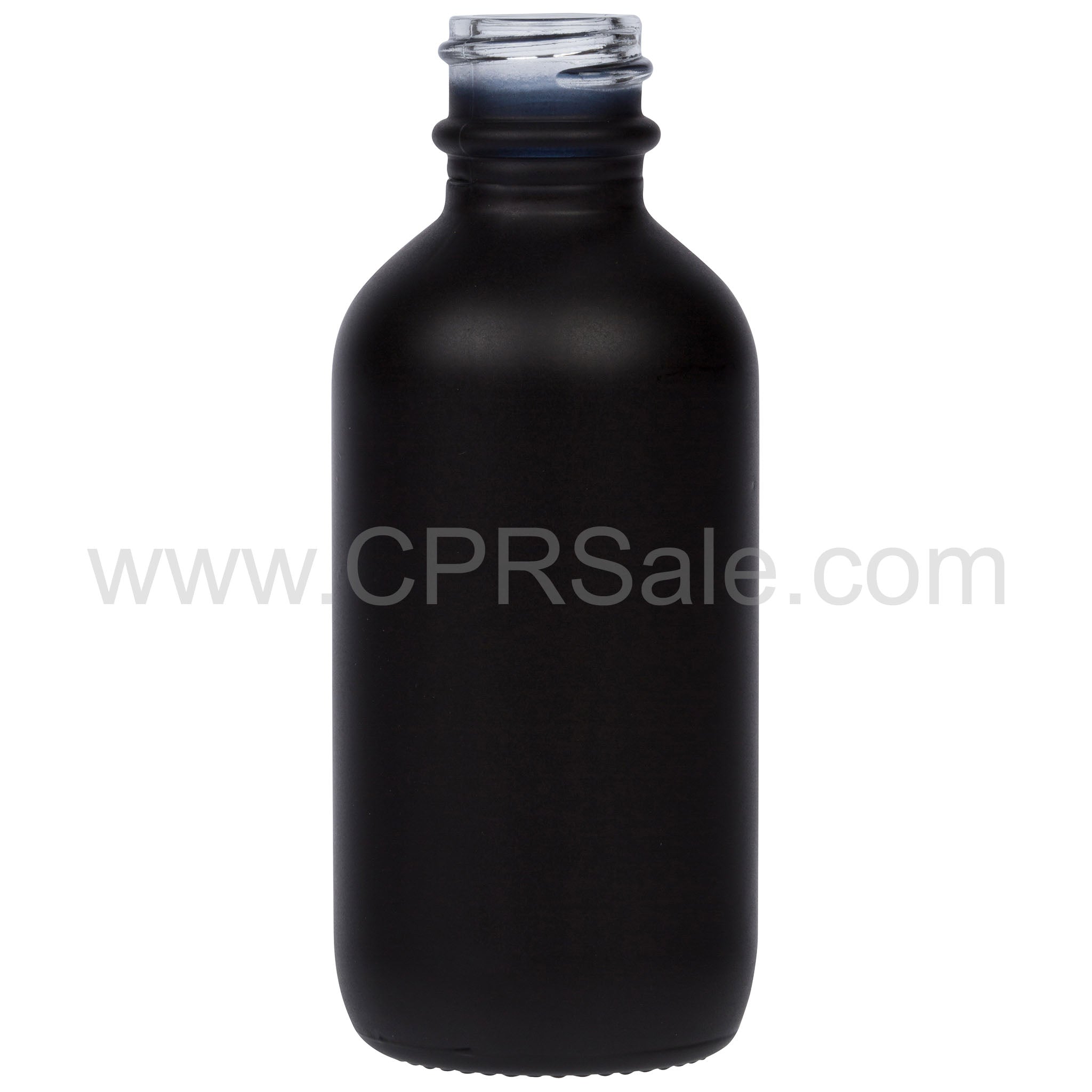 60ml (2oz.) Black, Matte Glass Tincture Bottle, 20-400