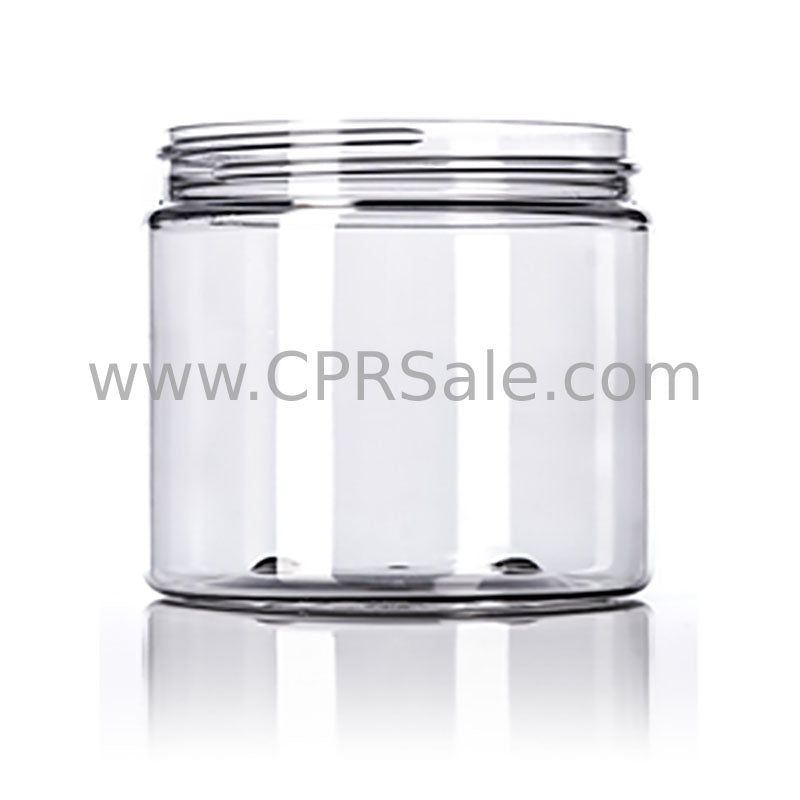 Jar, PET, Round, Clear, 70mm, 8oz