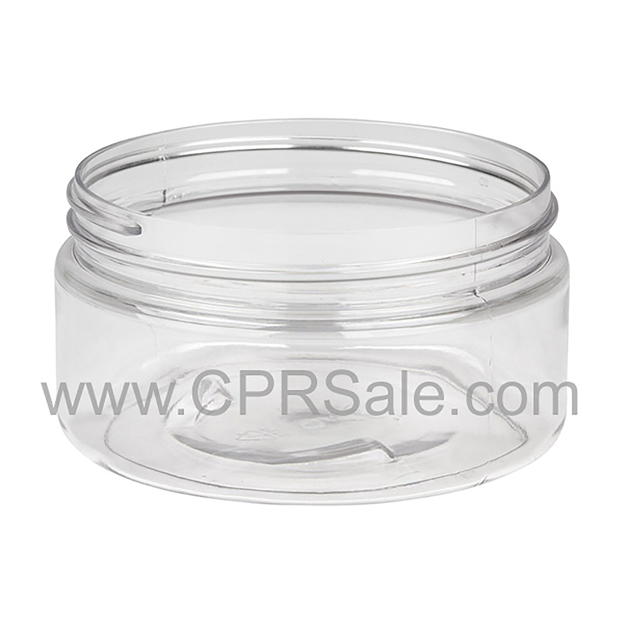 8 oz Clear PET Single Wall Low Profile Jar 89-400
