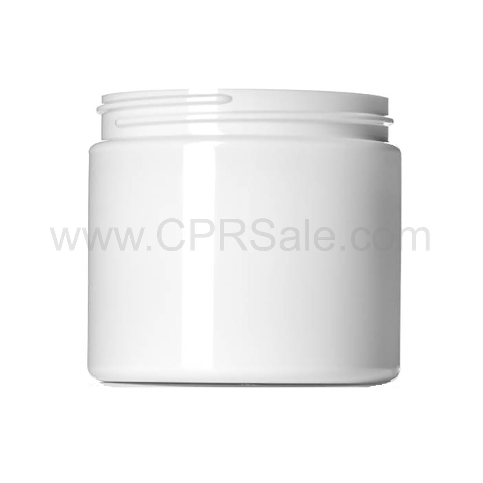 Jar, PET, Round, White, 89mm, 16oz