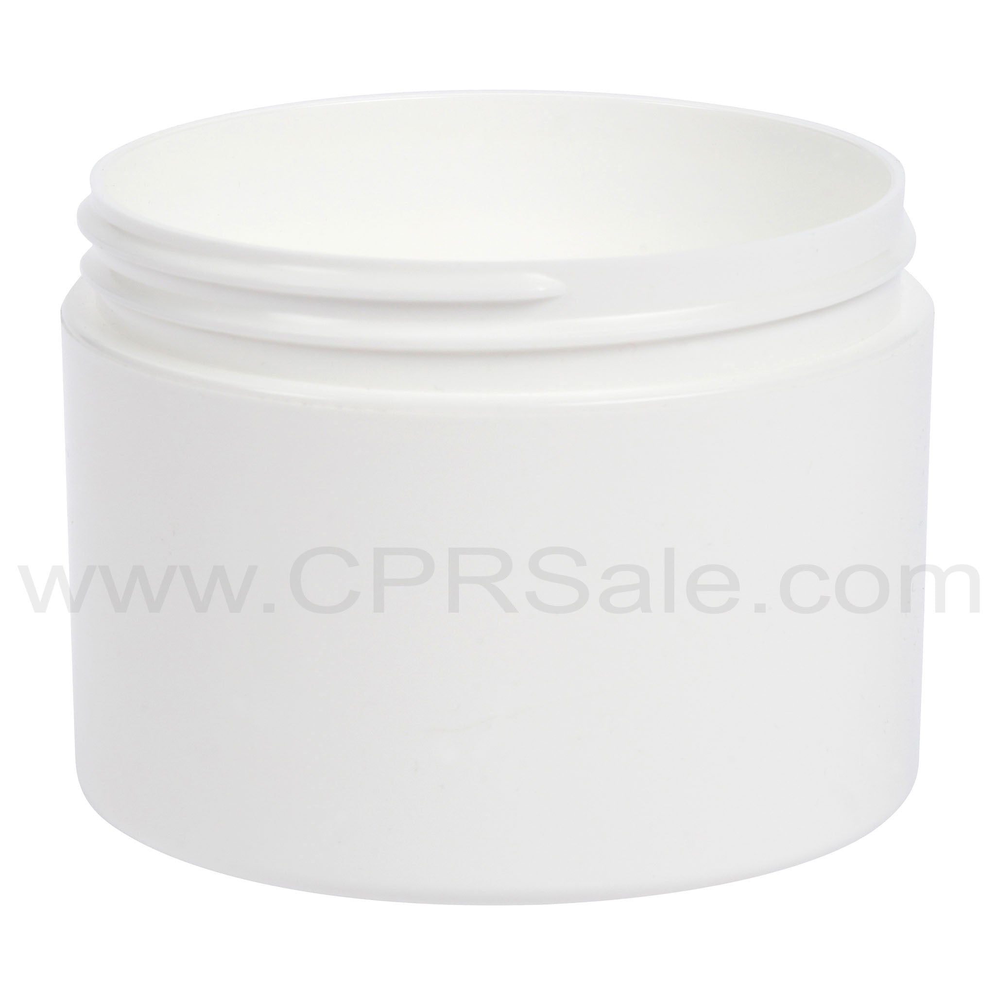 Jar, 4oz, PP, Round, White, Double Wall, Straight Base, 70mm