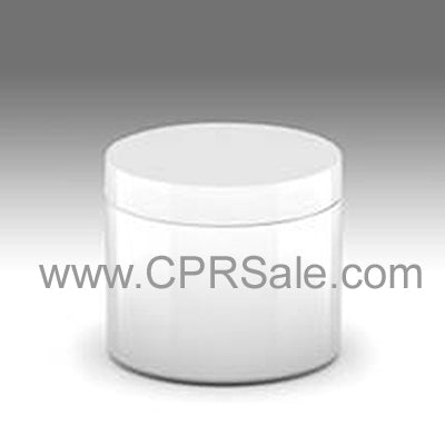 Jar, 2oz., PP, Straight Sided, White, Dbl Wall, 58mm, with Cap and Sealing Disc