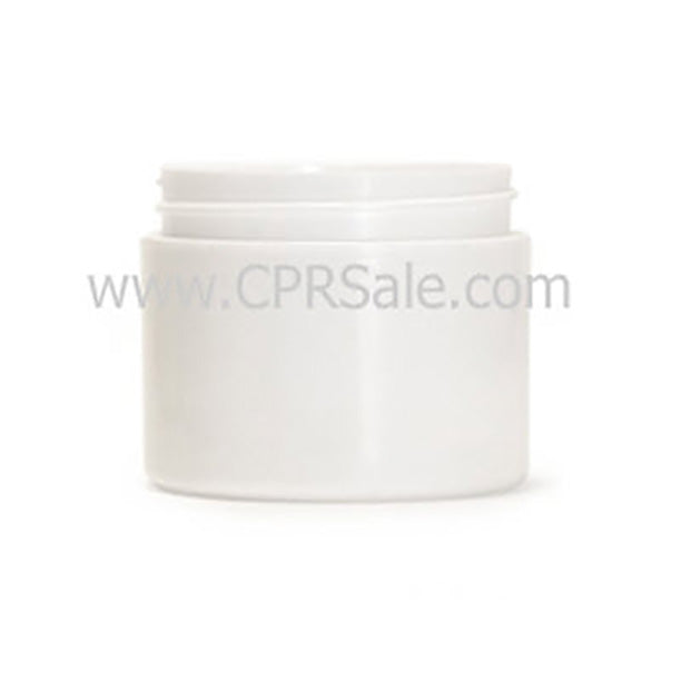 Jar, PP, Round, White, Straight Sided, 2oz, 58mm