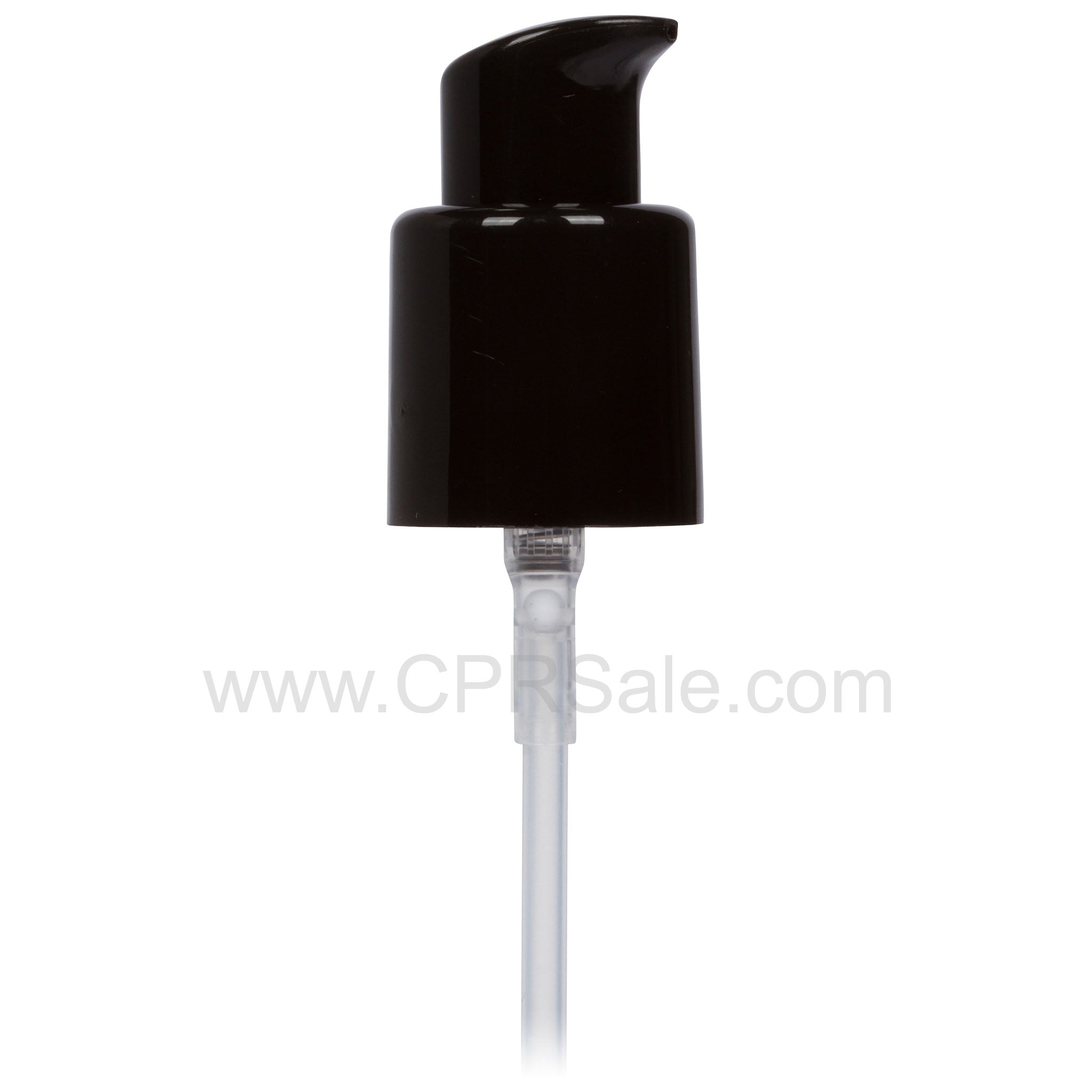Pump, 20/410, Treatment, Black, Smooth, Locking, No Hood, Dip tube Length: 6 in