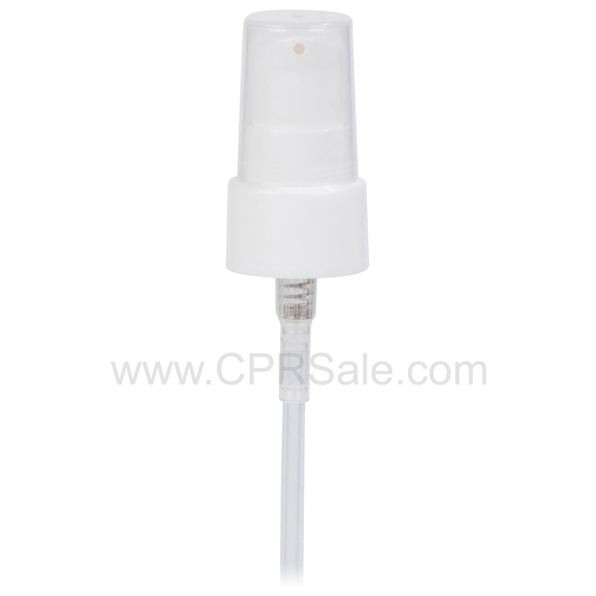 Pump, 20/410, Treatment, White, Smooth, Clear PP Hood, Dip tube Length: 6 in