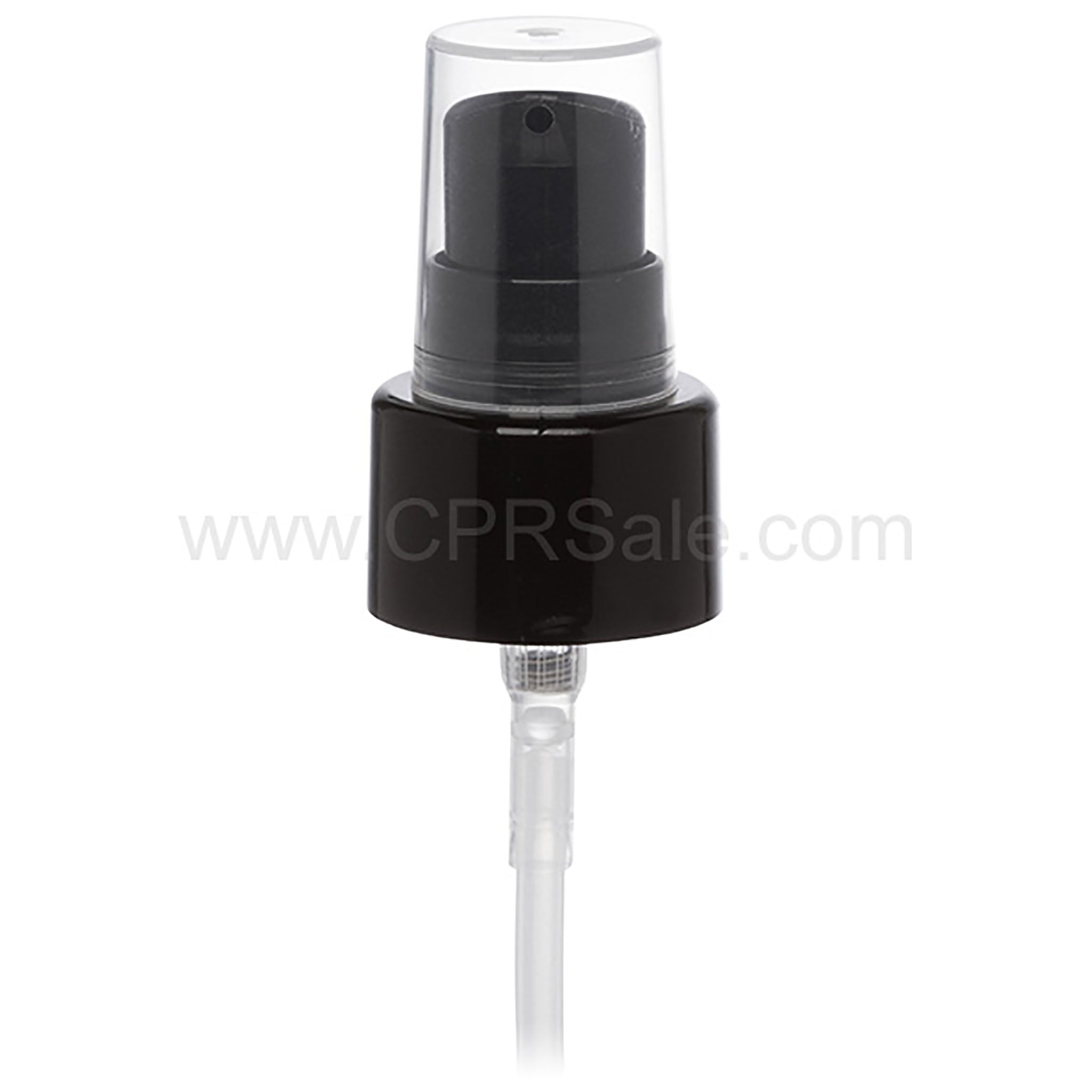 Pump, 24/410, Treatment, Black, Smooth, Output 0.28-0.48ml, Dip tube Length: 8 in