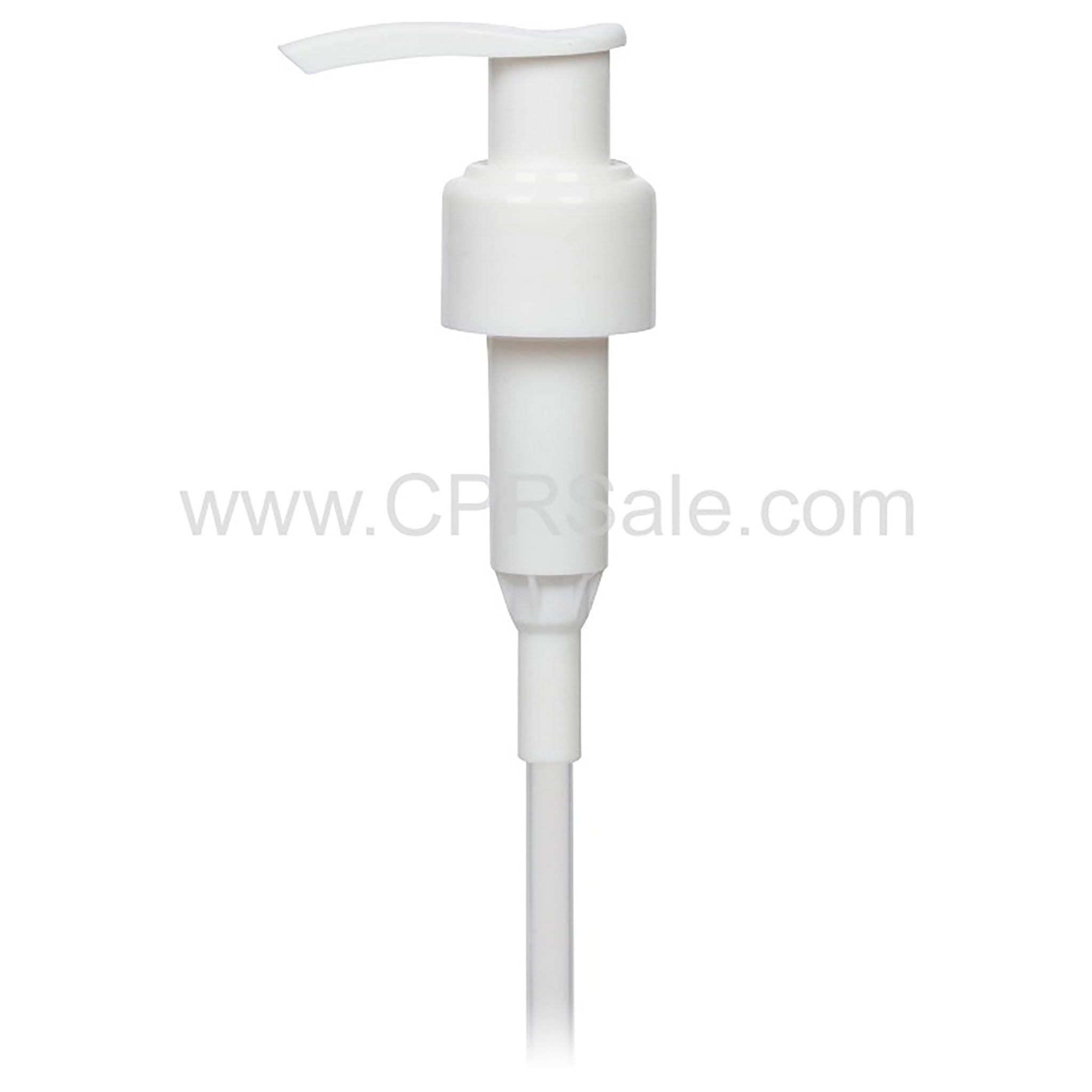 Pump, 24/410, White, Smooth, 2.3cc. Saddle Head, Diptube Length = 7 inches