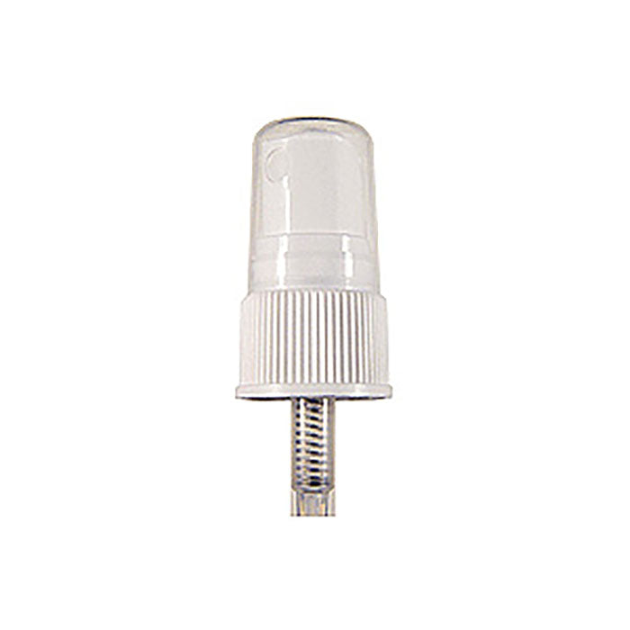 Sprayer, 20/410, White, Ribbed, Uncut Diptube Length = 6"