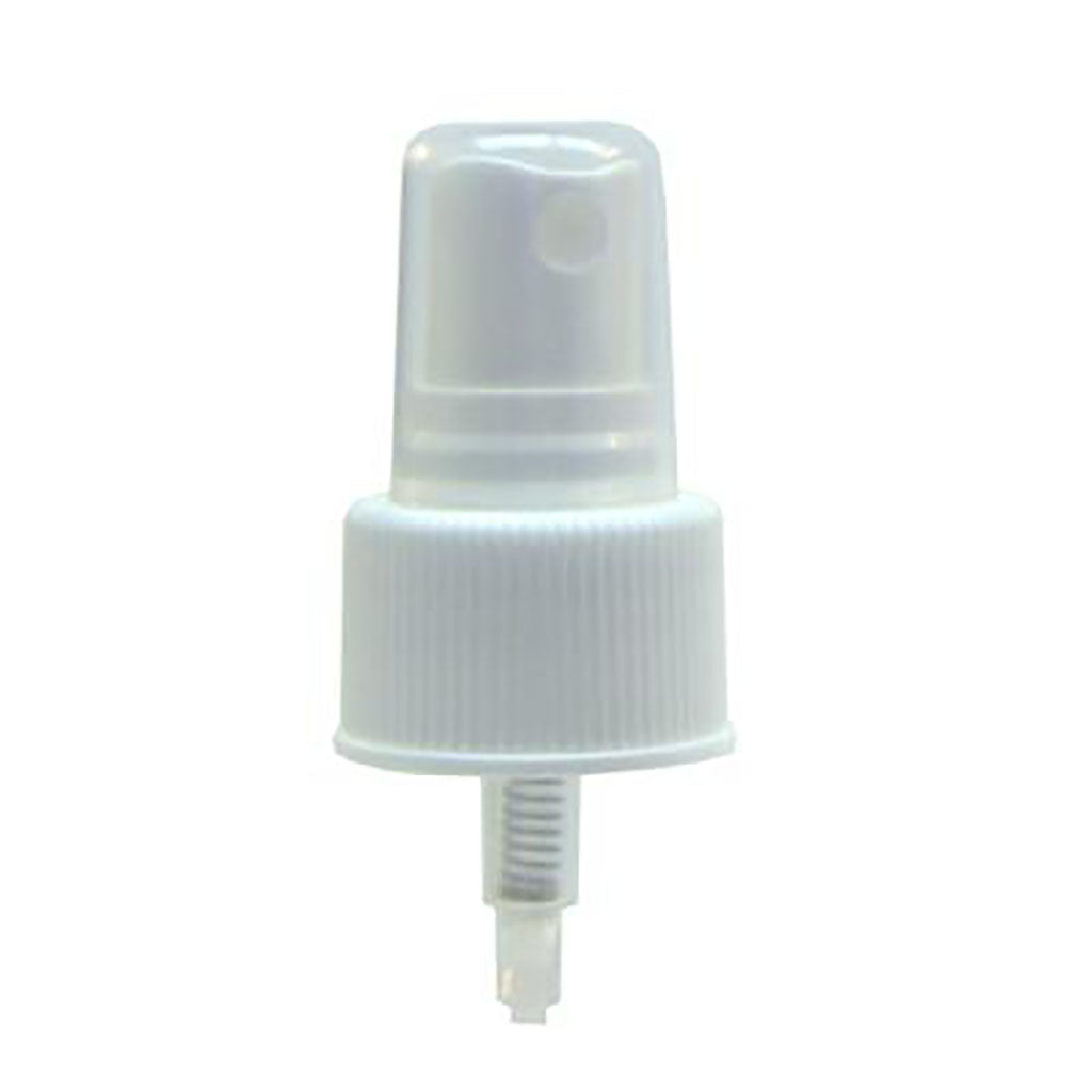 Sprayer, 24/410, White, Ribbed, Uncut Diptube Length = 6.5"
