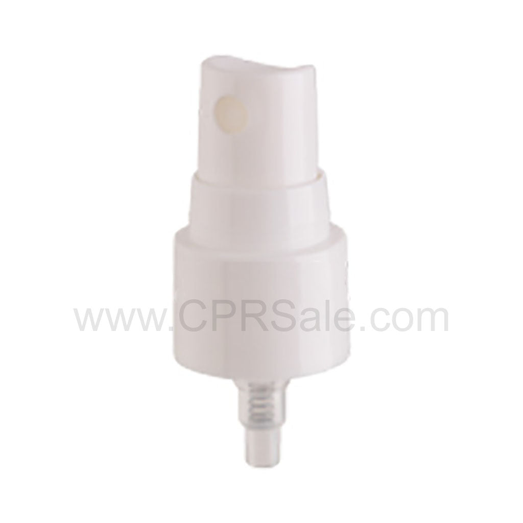 Sprayer, 24/410, Fine Mist, White, Smooth, Clear P/P Hood, Uncut Diptube Length = 6.5"