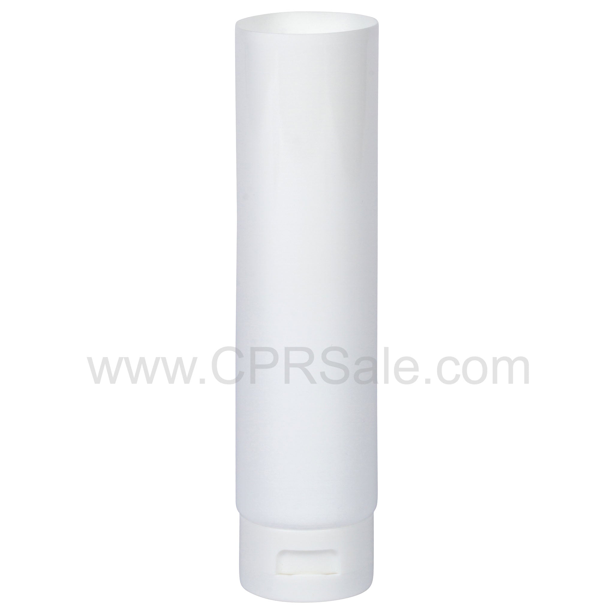 4oz. Plastic Tube, White Glossy Body, 5 Layer, 1-1/2" Diameter x 5-7/16" with 0.25" opening, with Induction Seal and White Smooth Flip Top Cap, Open End