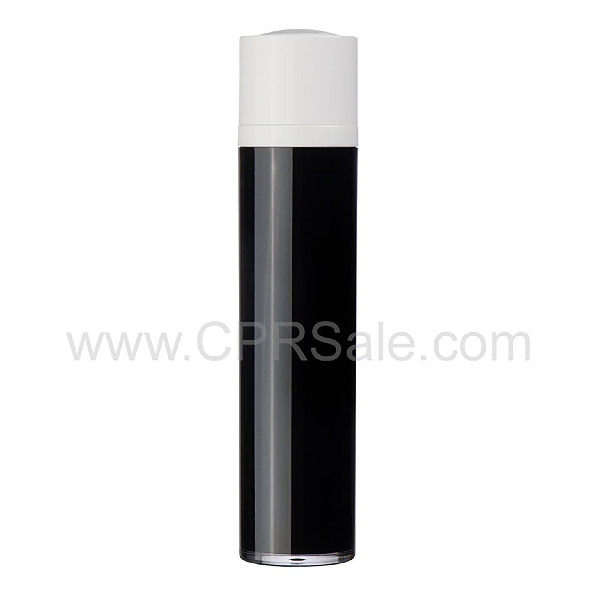 Airless Bottle, White Twist Cap, Black Body,  15 mL