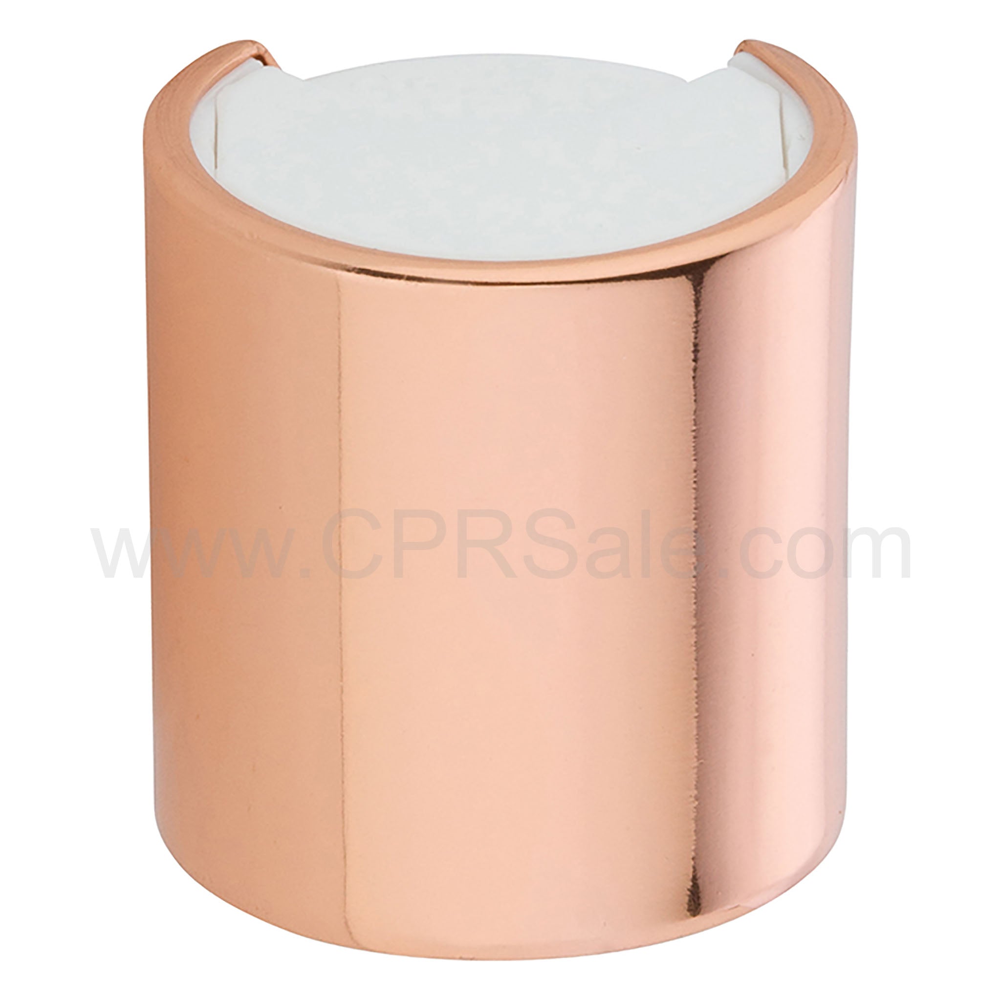 Cap, 20/410, Disc Cap, Shiny Rose Gold Over-cap