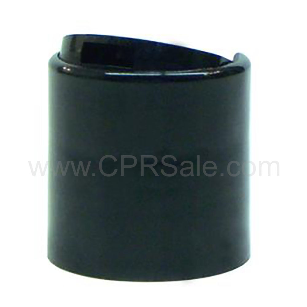 Cap, 24/410, Disc Cap, Black