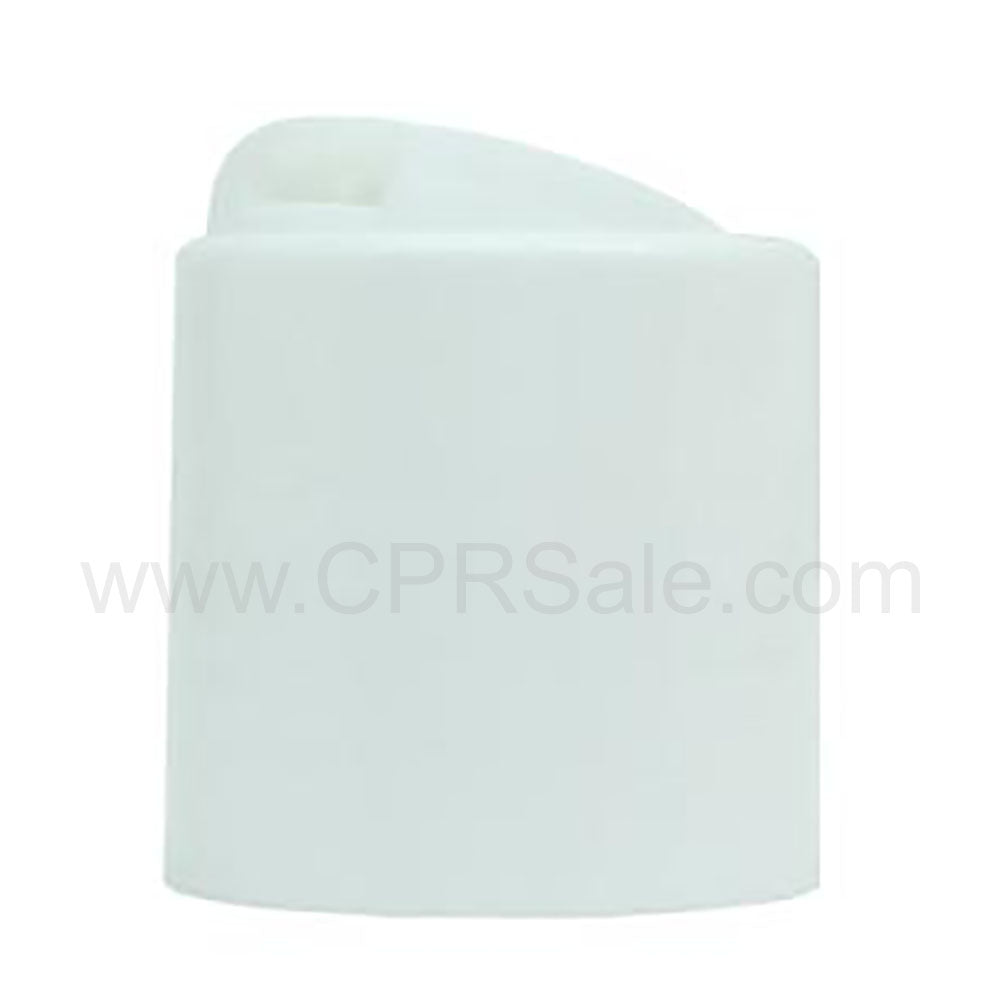 Cap, 24/410, Disc Cap, White