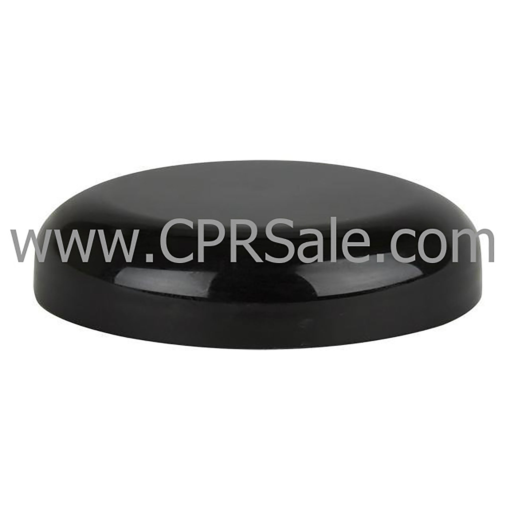 Cap, 70/400, Black, Domed, Linerless