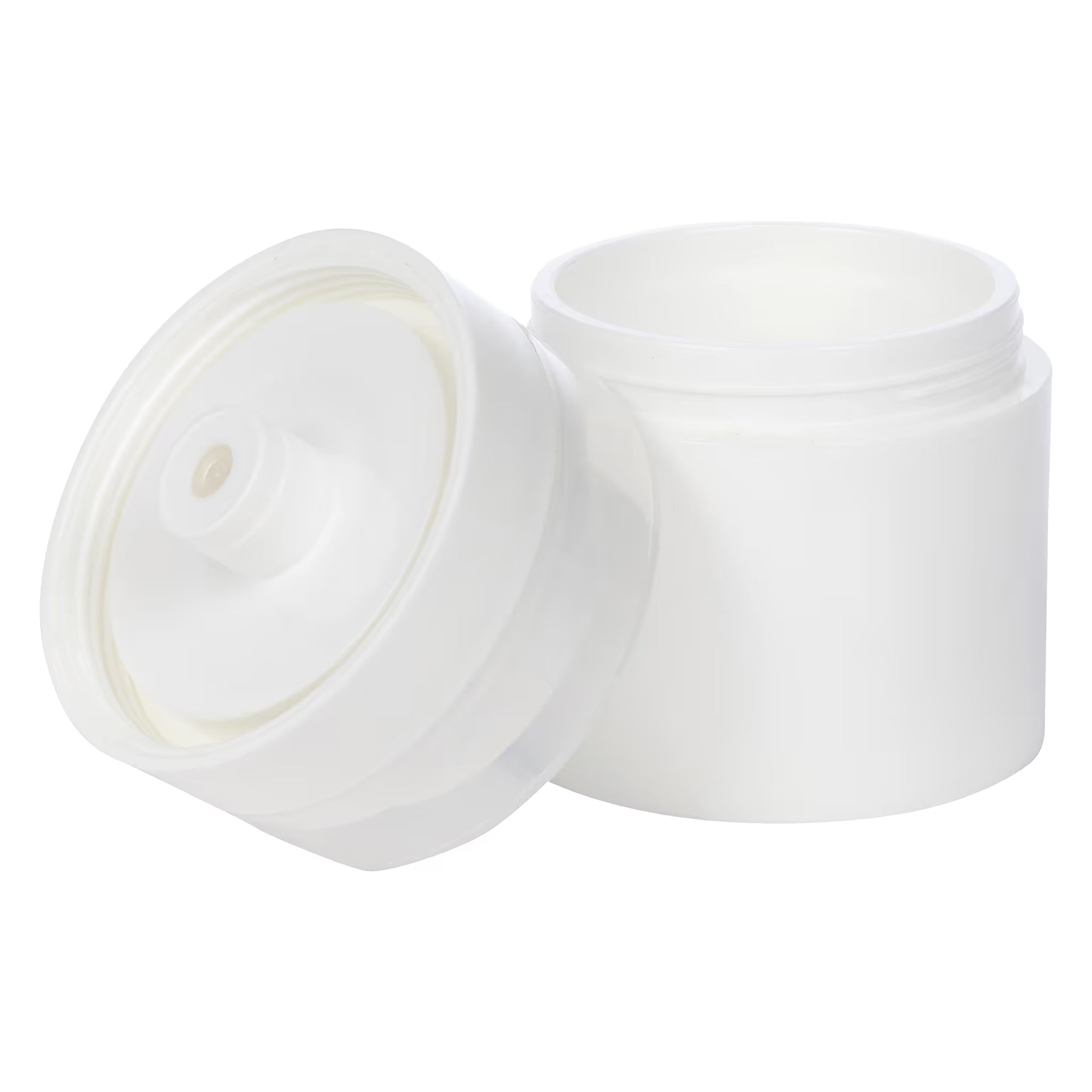 Airless Jar, Natural Cap, White Pump, PP, <br>50 mL