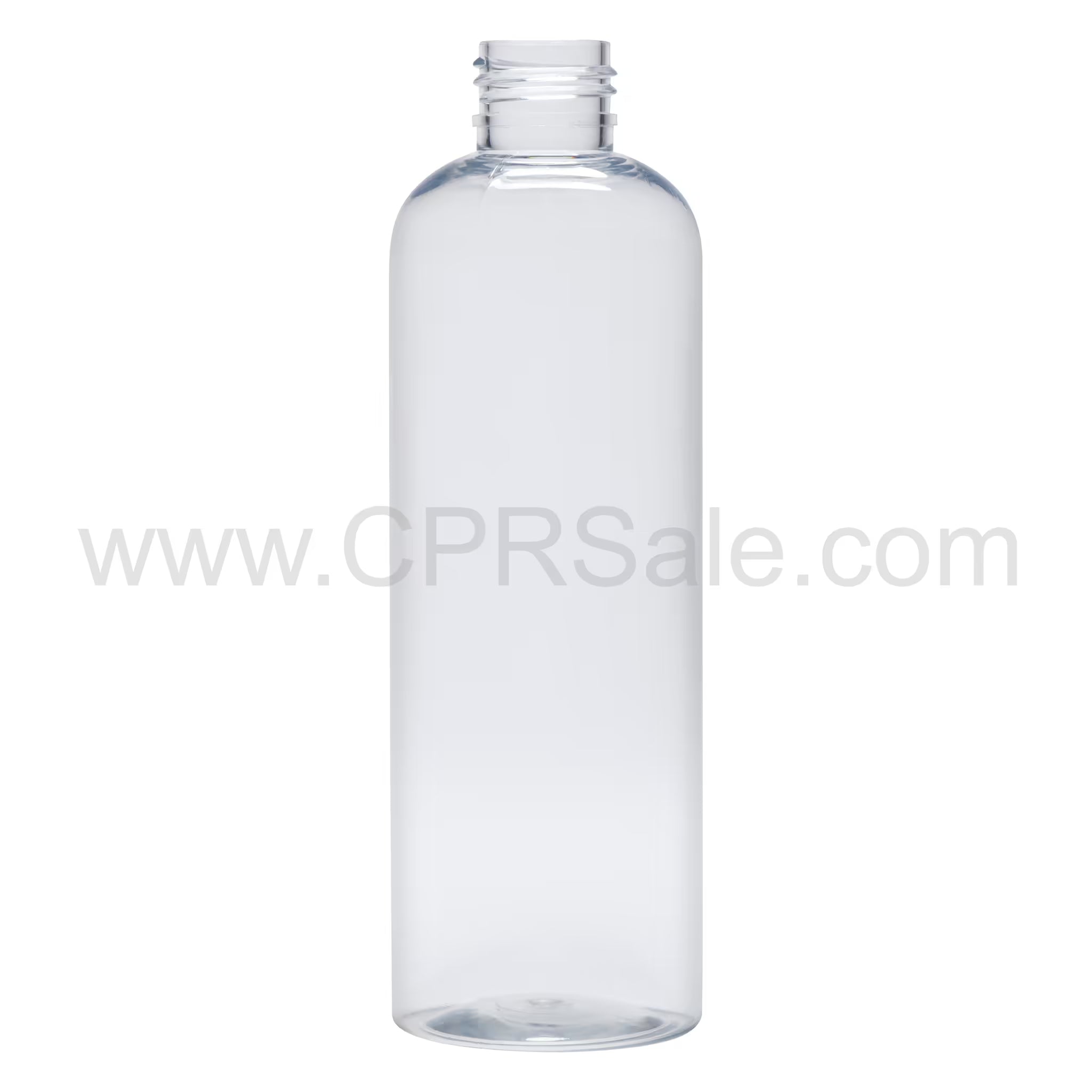 Plastic Bottle, PET, Royalty Round, Clear, 8oz