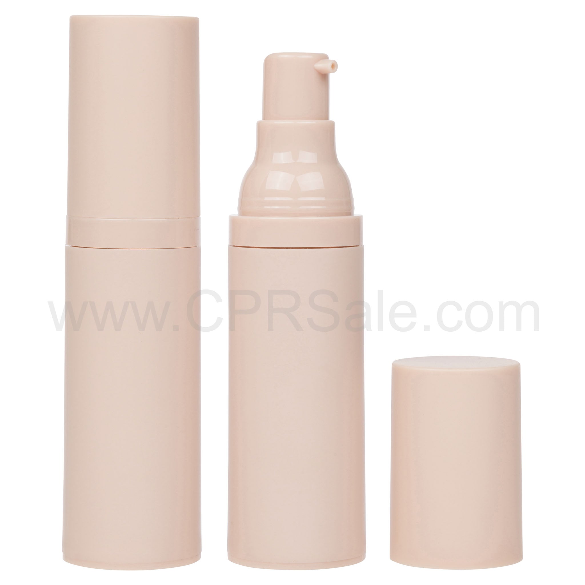 Airless Bottle, Matte Tan Cap, Matte Tan Body, 30mL