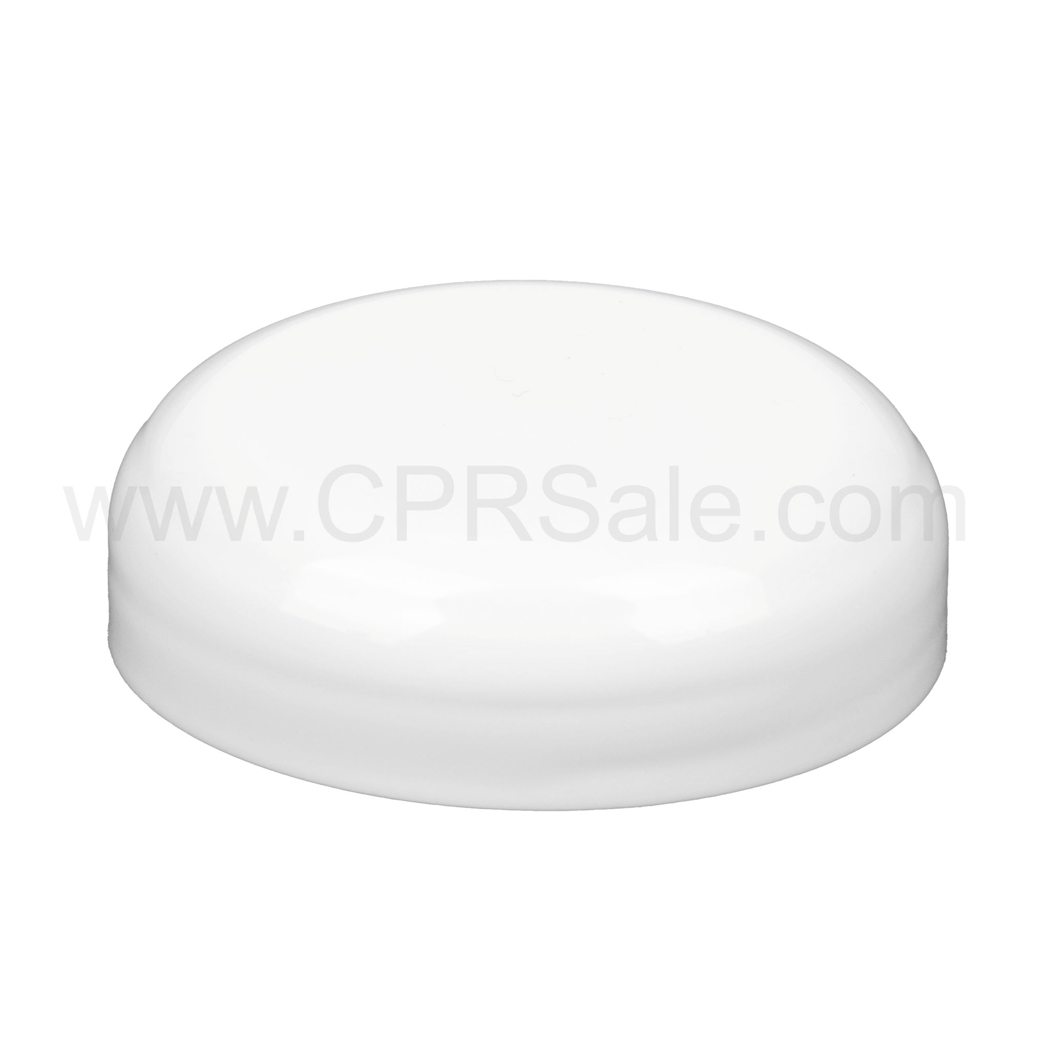 Cap, 58/400, White, Domed, Linerless