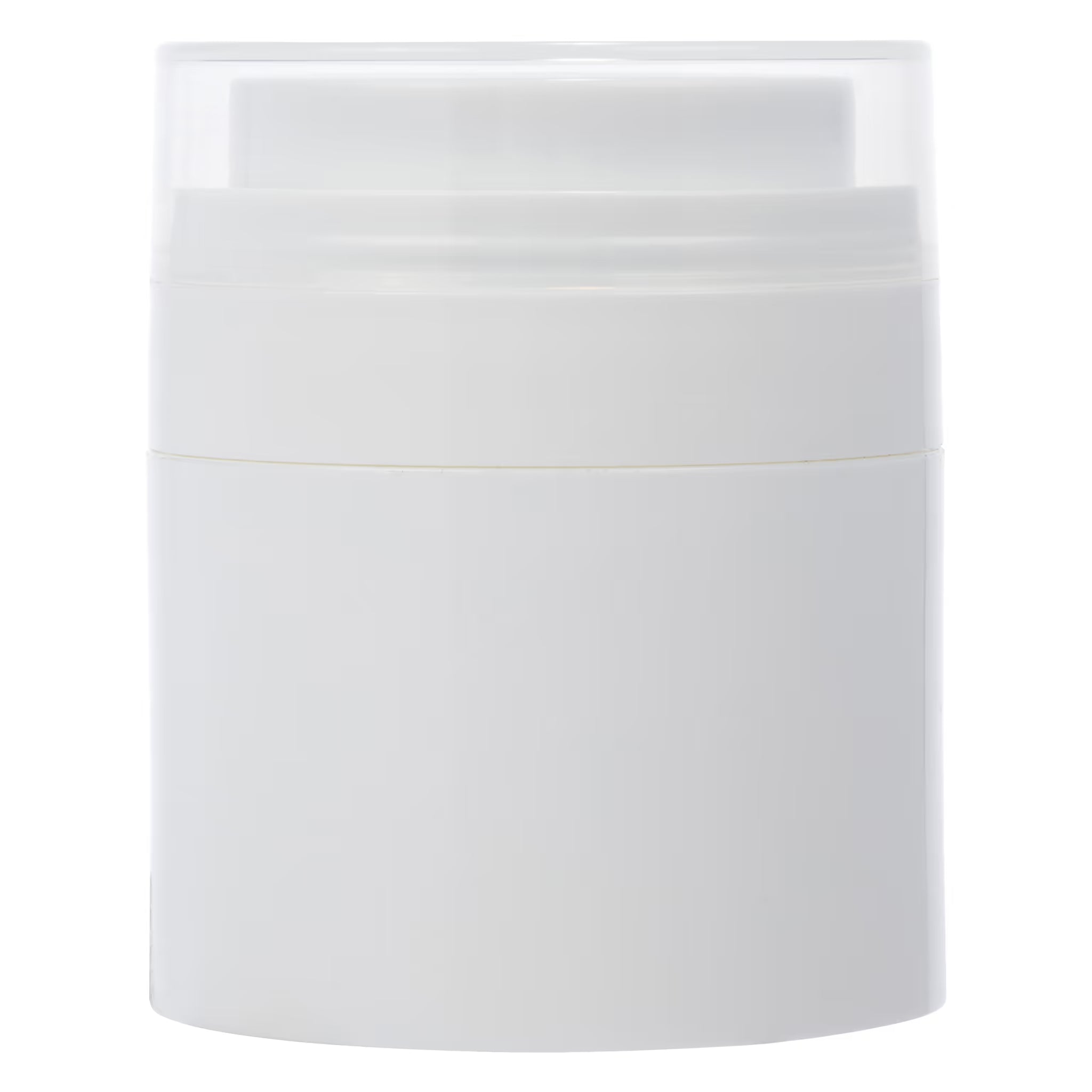 Airless Jar, Natural Cap, White Pump, PP, <br>50 mL