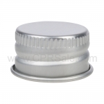 Cap, 20/410, Silver Aluminum Cap with F217 Liner