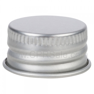 Cap, 24/410, Silver Aluminum Cap with F217 Liner